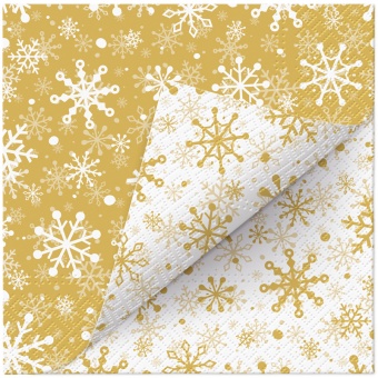 Pl Serwetki Double Design Christmas Snowflakes