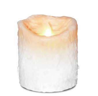 Белыя святлодыёдныя свечкі