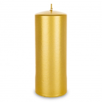 Pl Złoty Świeca Opal Walec Duży Fi7