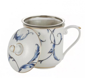Pl Kubek 380Ml Z Filtrem Bone China