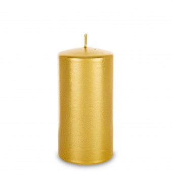 Pl Złoty Świeca Opal Walec Średni Fi7