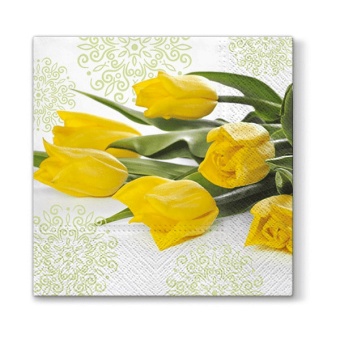 Pl Serwetki Yellow Tulips 